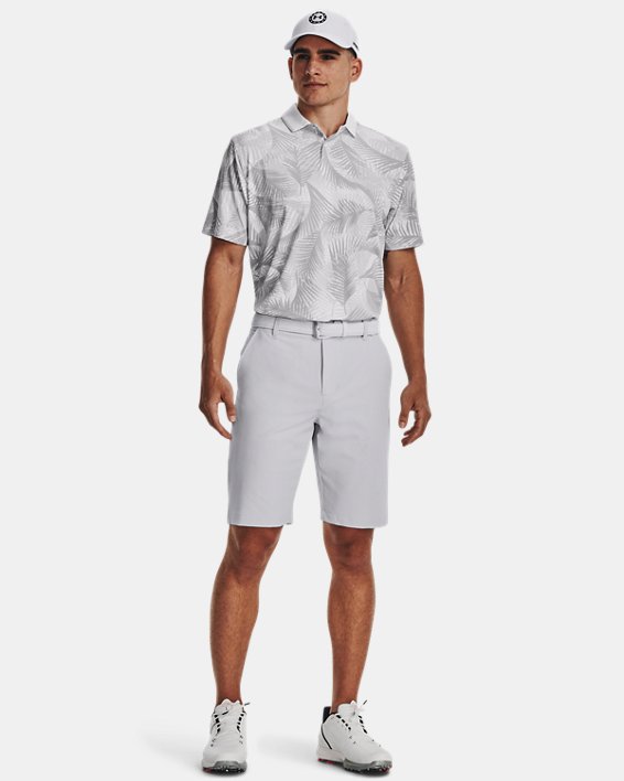 Men's UA Iso-Chill Graphic Palm Polo in White image number 2